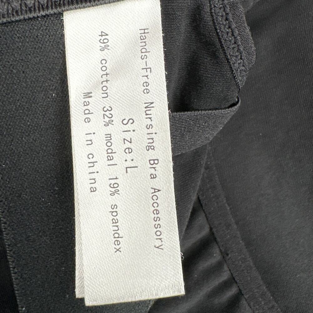 Momcozy Black Adjustable Straps Hands Free Nursing Pumping Bra Womens Large - Picture 4 of 5